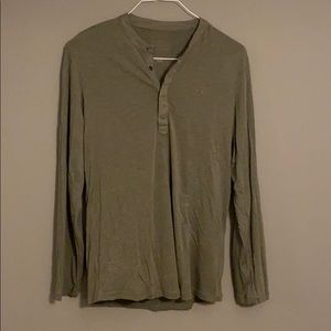 Olive Green Armani Exchange 3 Button Shirt Medium